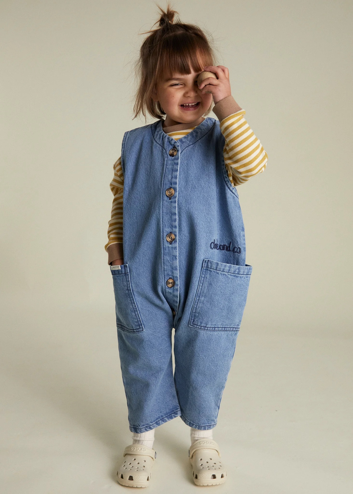 Claude & Co - Wren denim sleeveless overall