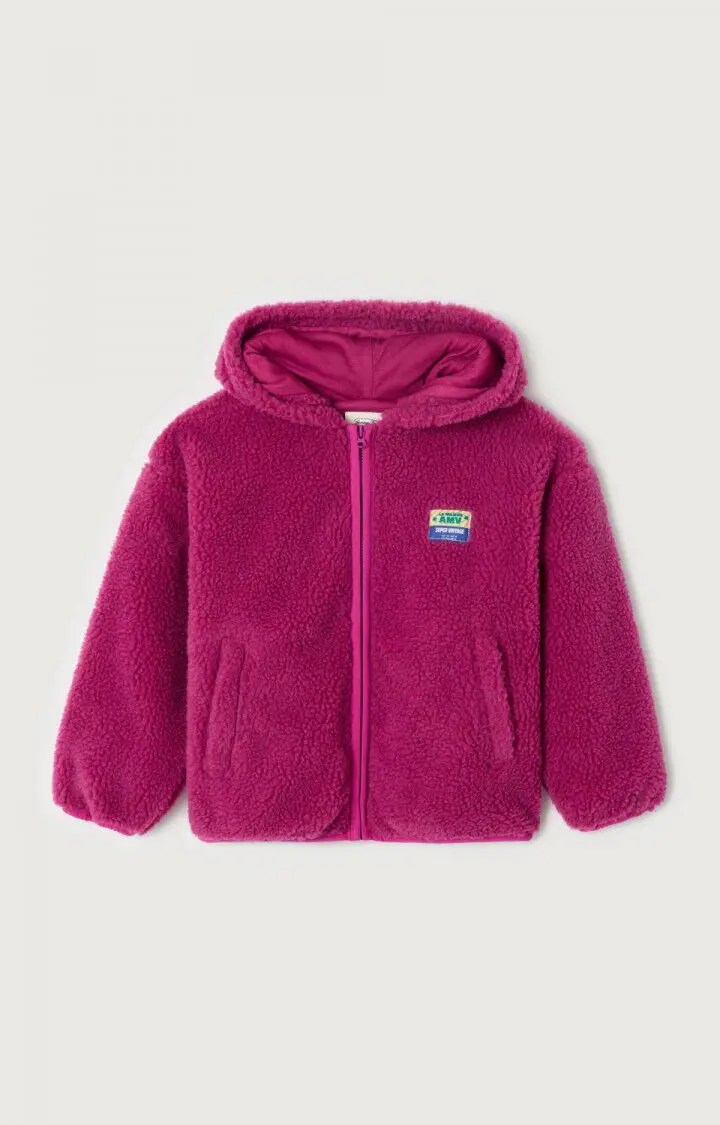 American Vintage - Hoktown Vest met lange mouwen en kap in Fuchsia