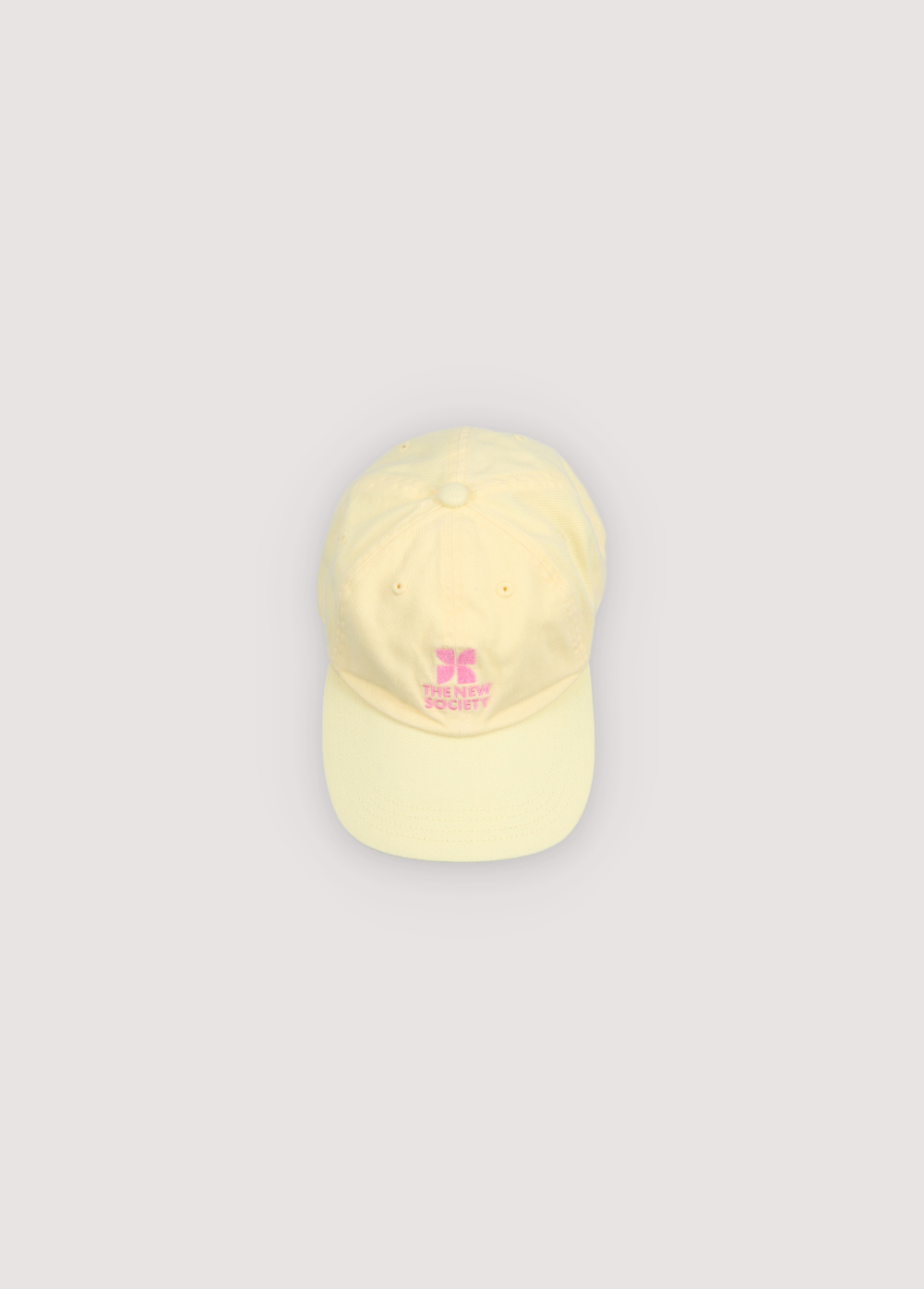 The New Society - Tns logo cap - Soft lemon