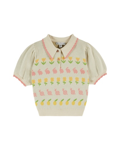 Emile & Ida - Pullover fermiere - Beige clair (ad184)
