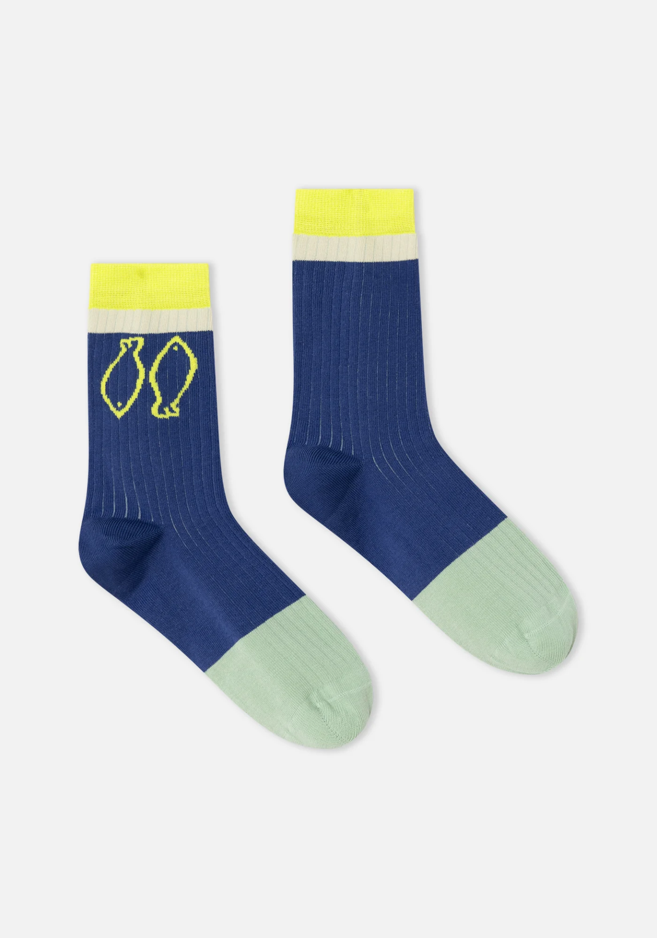 Dr Bloom - Blue Fish Socks ๐๐