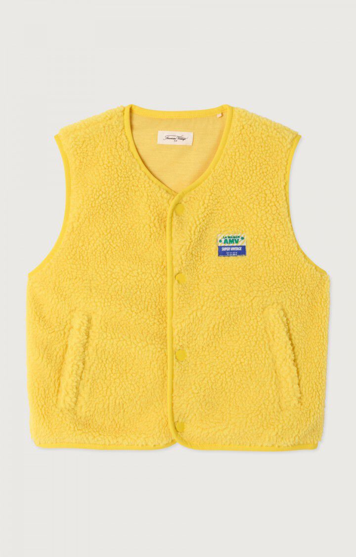 American Vintage - Hoktown Vest met drukknopen in Jonquille - 1