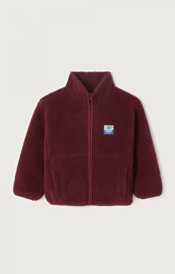 American Vintage - Hoktown Vest met  lange mouwen in Bordeaux Chine - 1