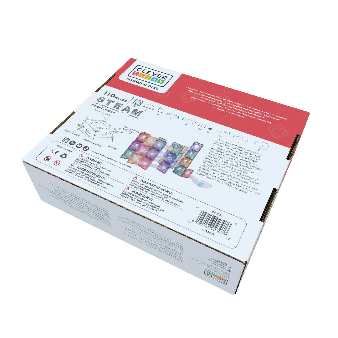 Cleverclixx - Ball run clever pack pastel (110 stuks) - 2