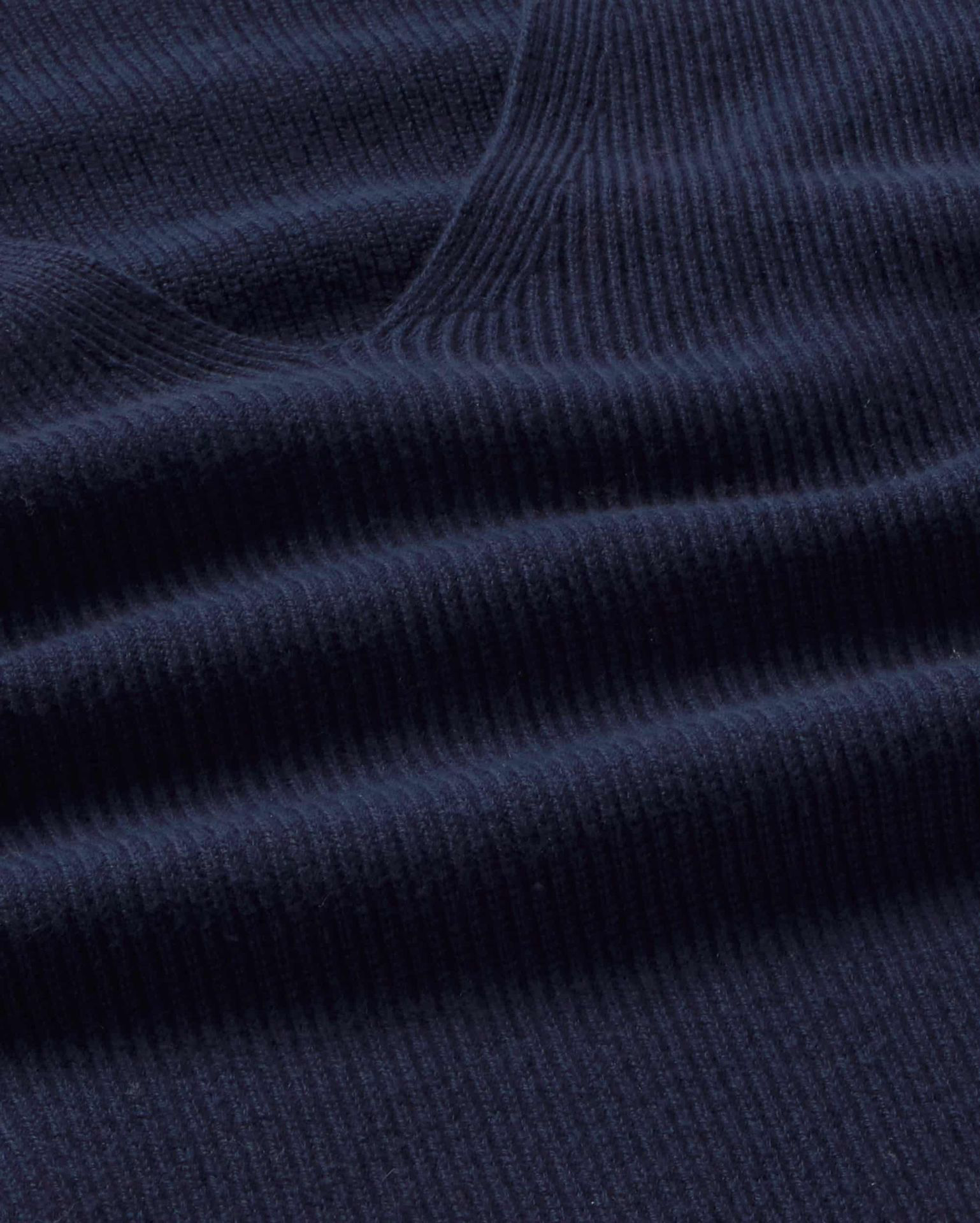 Thinking MU – Aloma Gebreide Trui in Navy  - 1