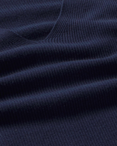 Thinking MU – Aloma Gebreide Trui in Navy 