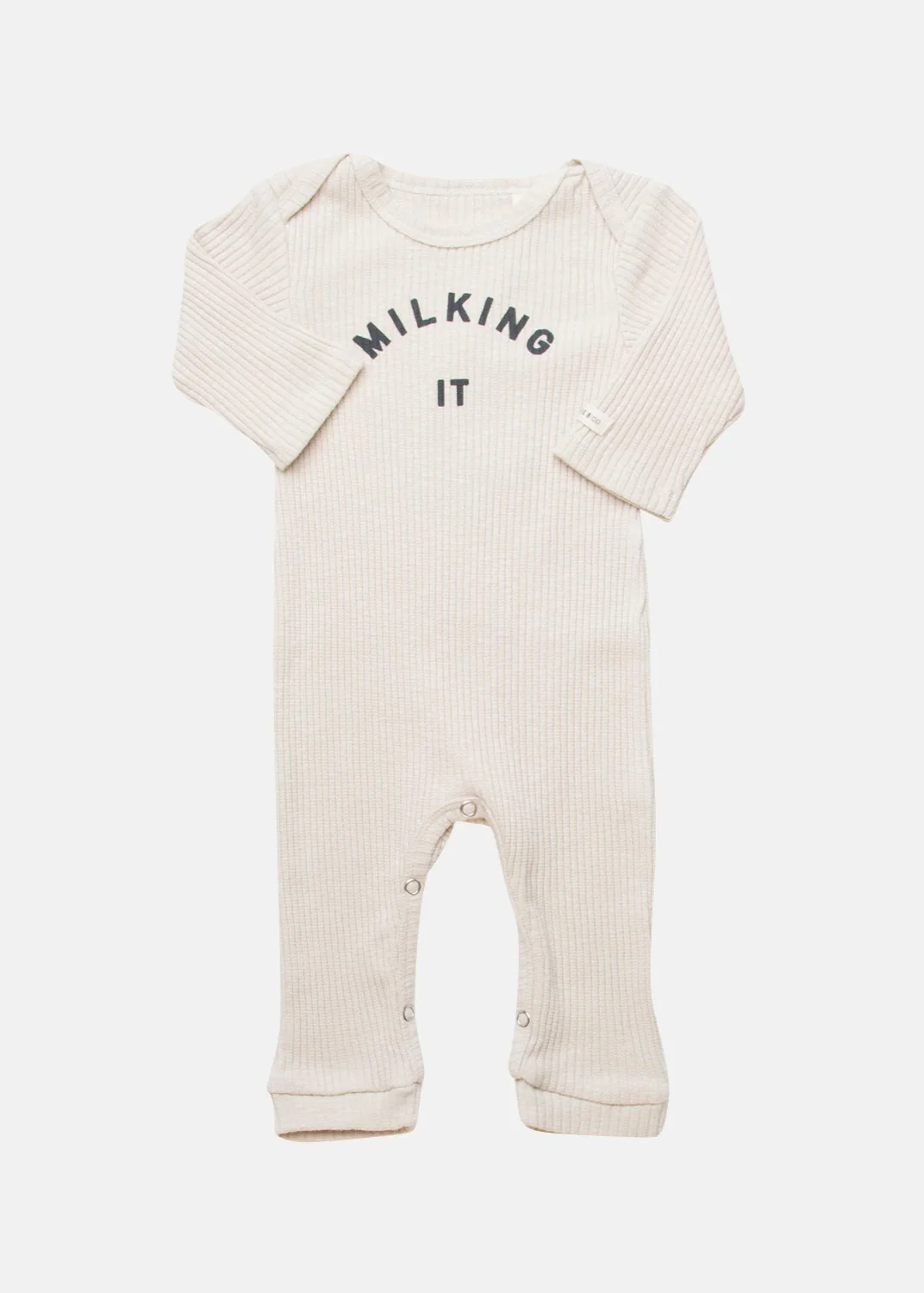 Claude & Co - Milking it Onesie Oat - 1