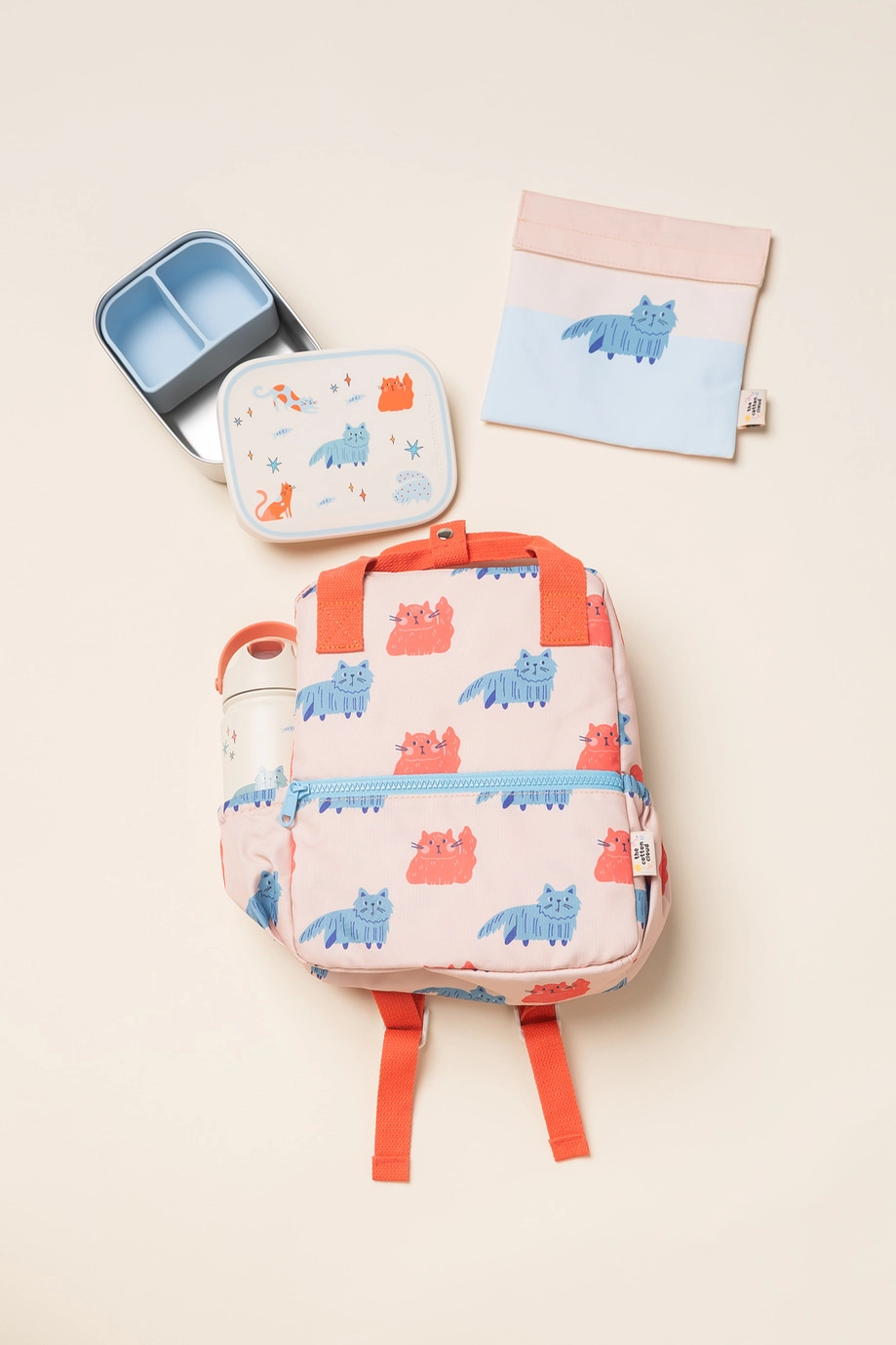 The cotton cloud - Geïsoleerde roestvrije stalen lunchbox met kat - 1