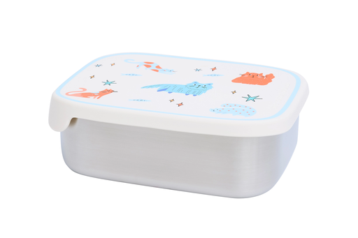 The cotton cloud - Geïsoleerde roestvrije stalen lunchbox met kat