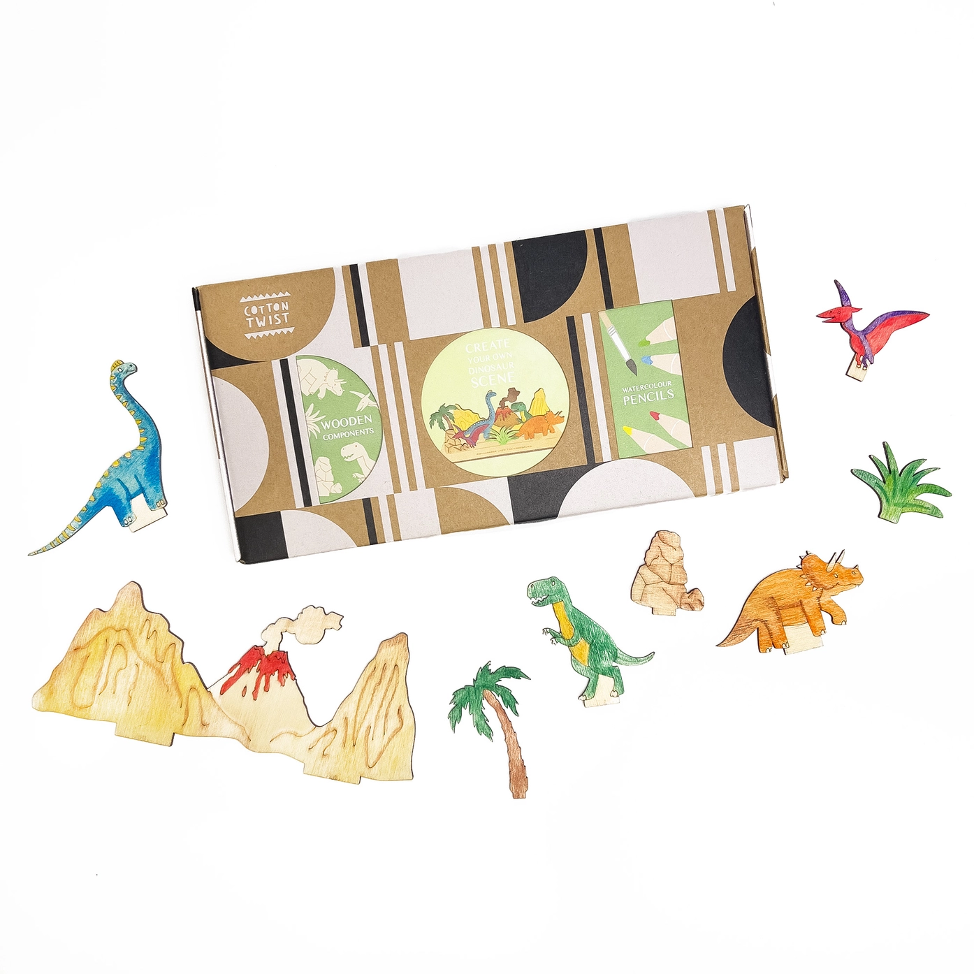 Cotton twist - Knutselset dinosaurussen  - 4