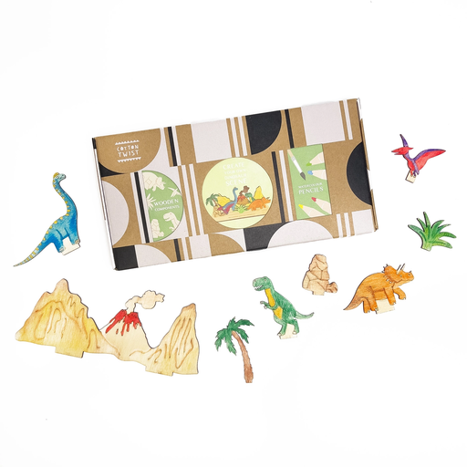 Cotton twist - Knutselset dinosaurussen 