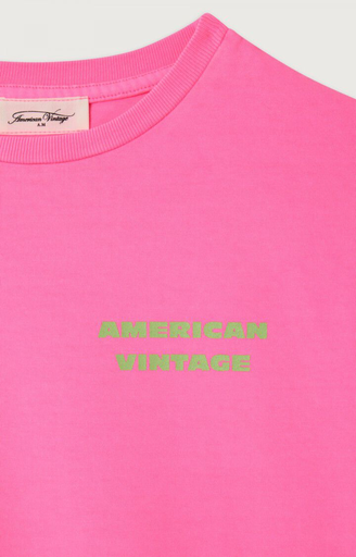 American Vintage - Fizvalley T-Shirt (Rose fluo)