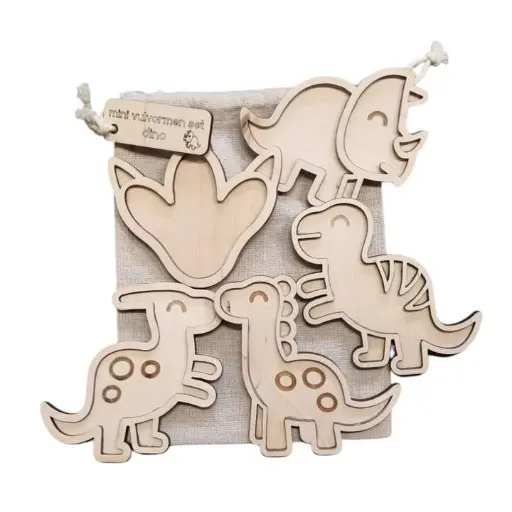 Kiddi - Mini vulvormen set dino