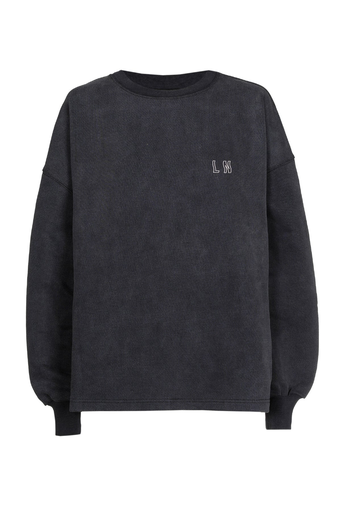 Ln - Oversized sweater antraciet (Waves) 