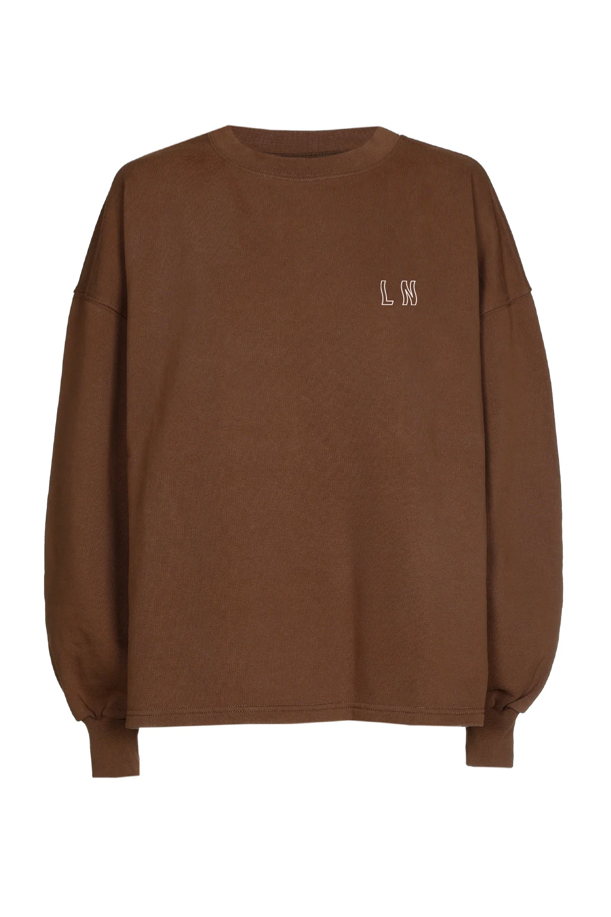 Ln - Oversized sweater cacao (Waves) - 3