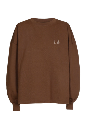 Ln - Oversized sweater cacao (Waves)