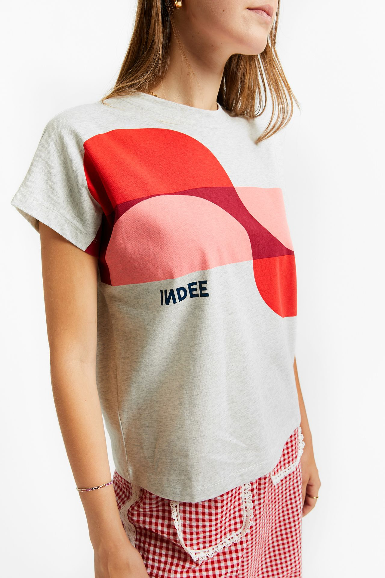 Indee - Vision T-shirt (Grey melange) - 1