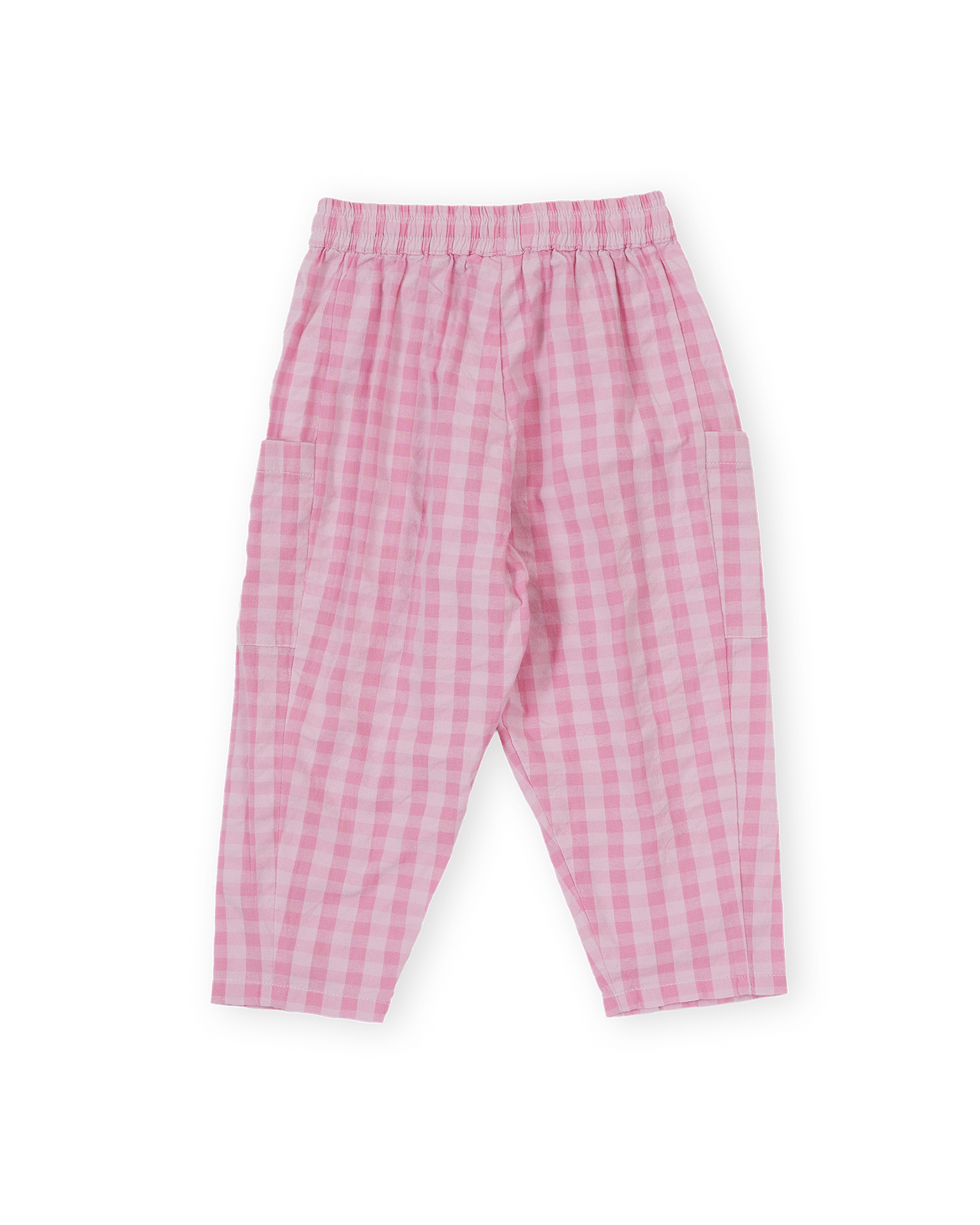 Goldie and Ace - Lightweight gingham kit pocket pant pink - 1