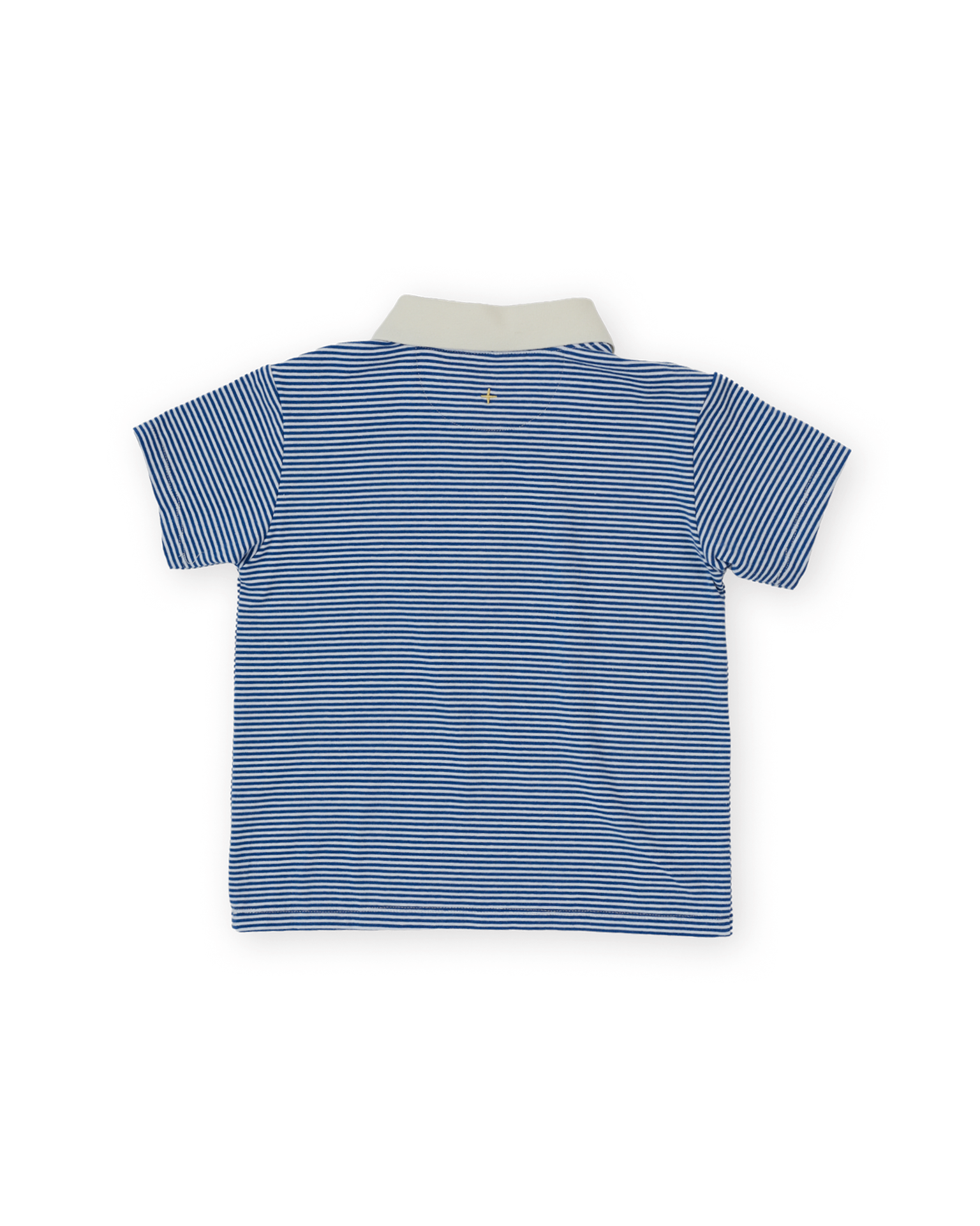 Goldie and Ace - Navy stripe logo polo top - 1