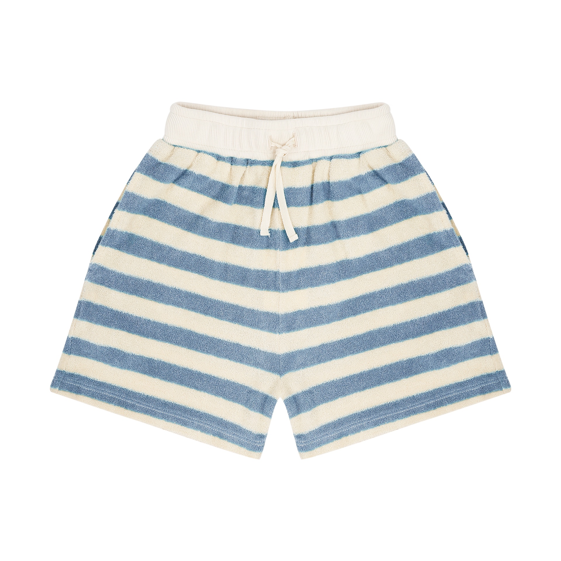 Jenest - Robin shorts - Water blue off white stripe - 1