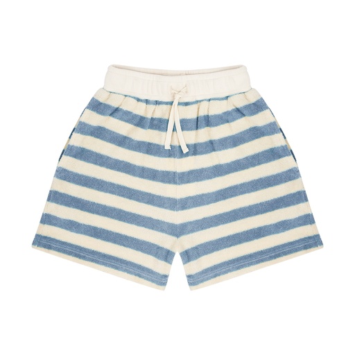 Jenest - Robin shorts - Water blue off white stripe