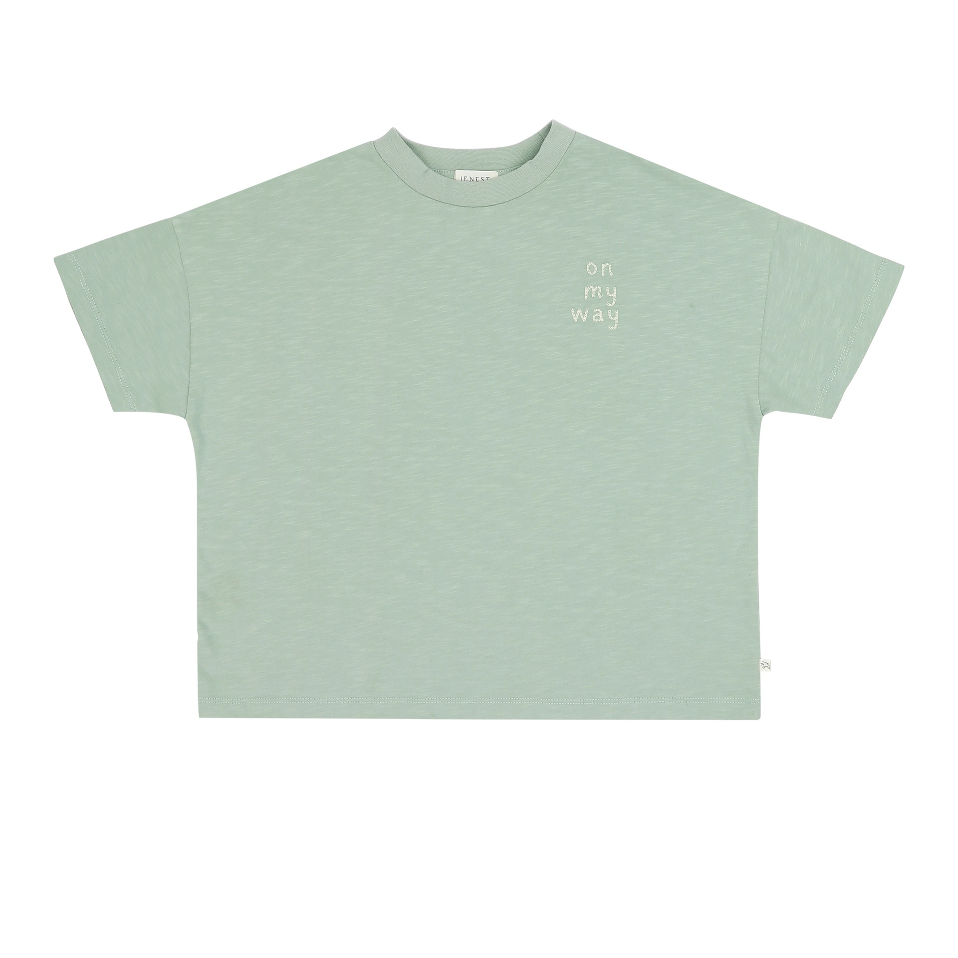 Jenest - Ben oversized t-shirt - Sage green - 1