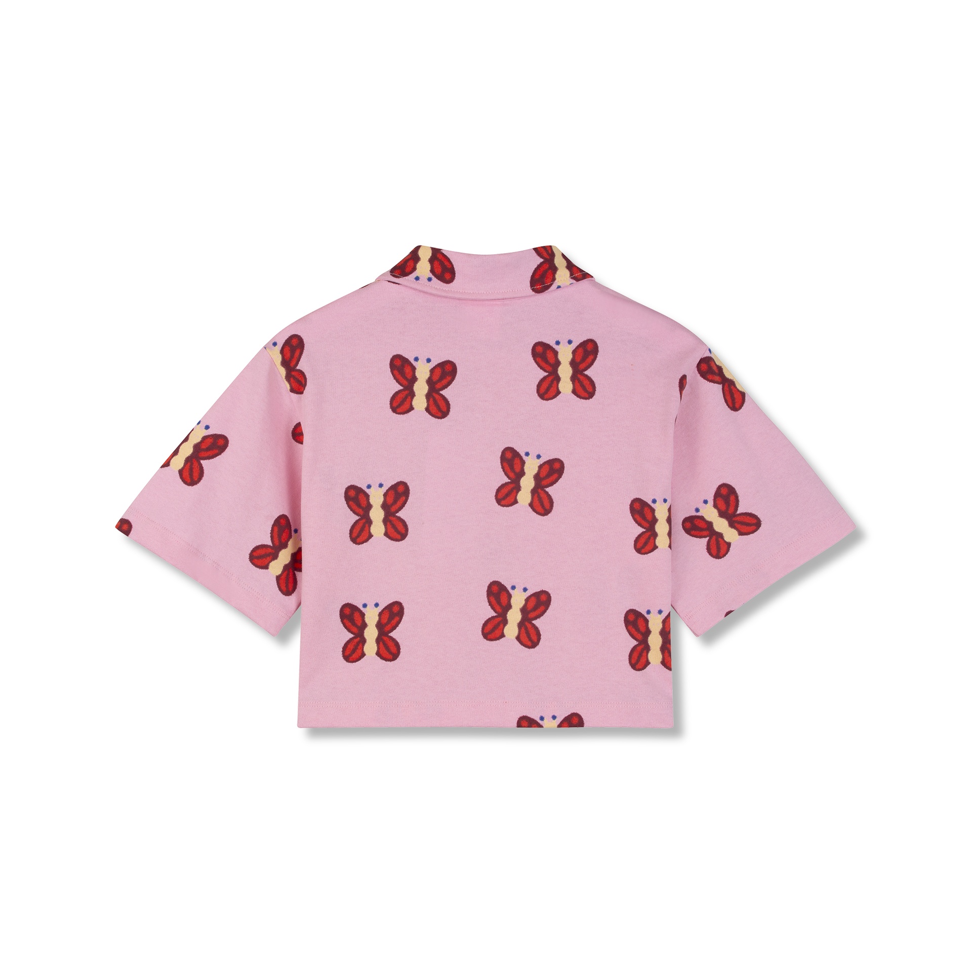 Wynken - beach crop shirt - candy butterfly - 2