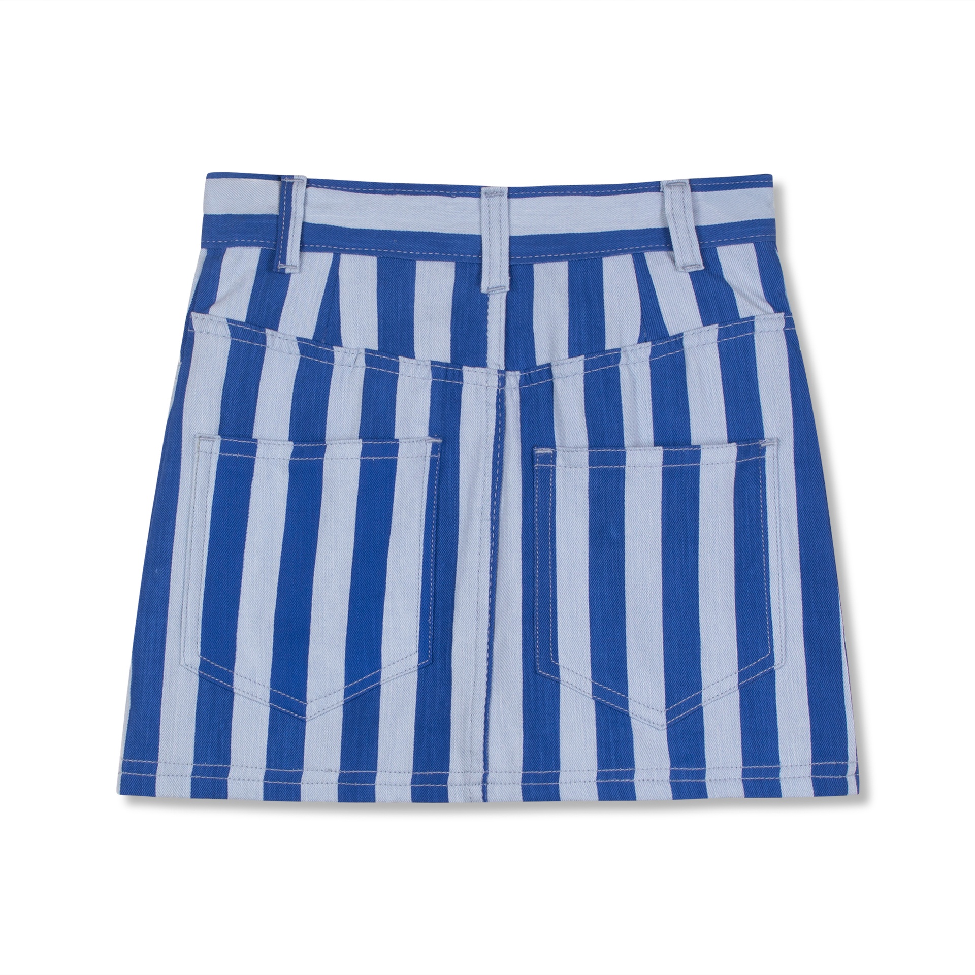 Wynken - cloud skirt - artists blue stripe - 2