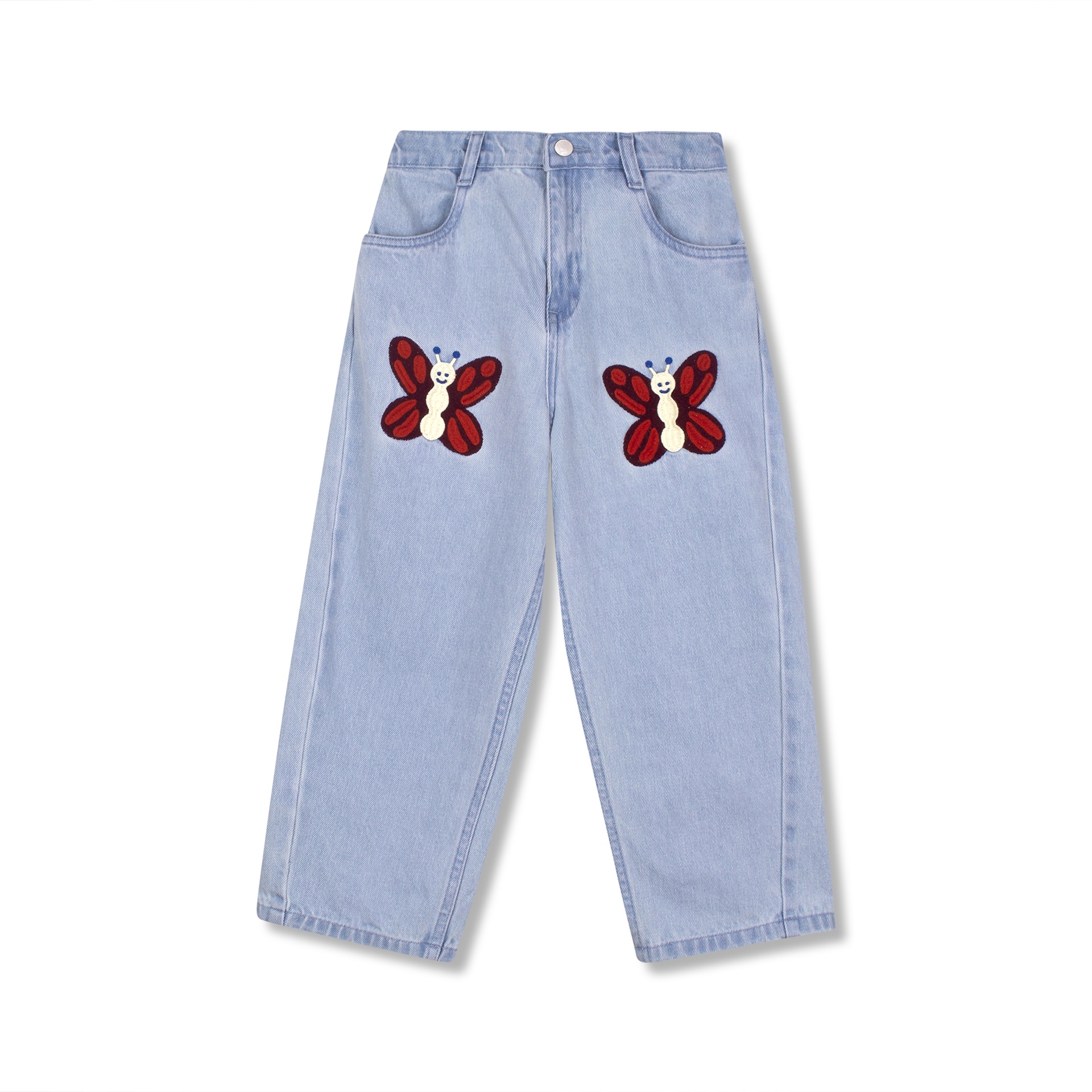 Wynken - bacia jean - pale denim / embroidery - 1