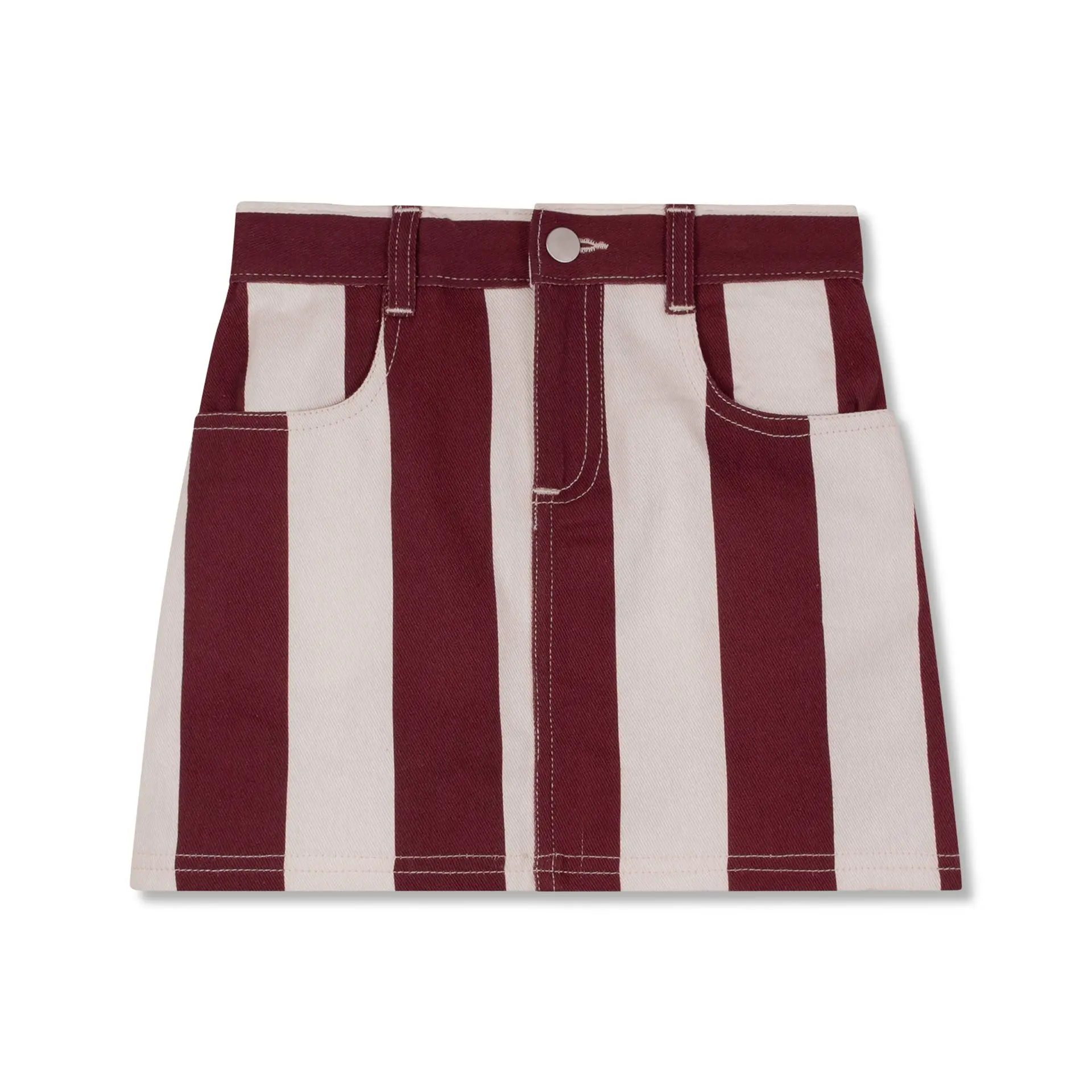 Wynken - cloud skirt - bench red stripe - 1
