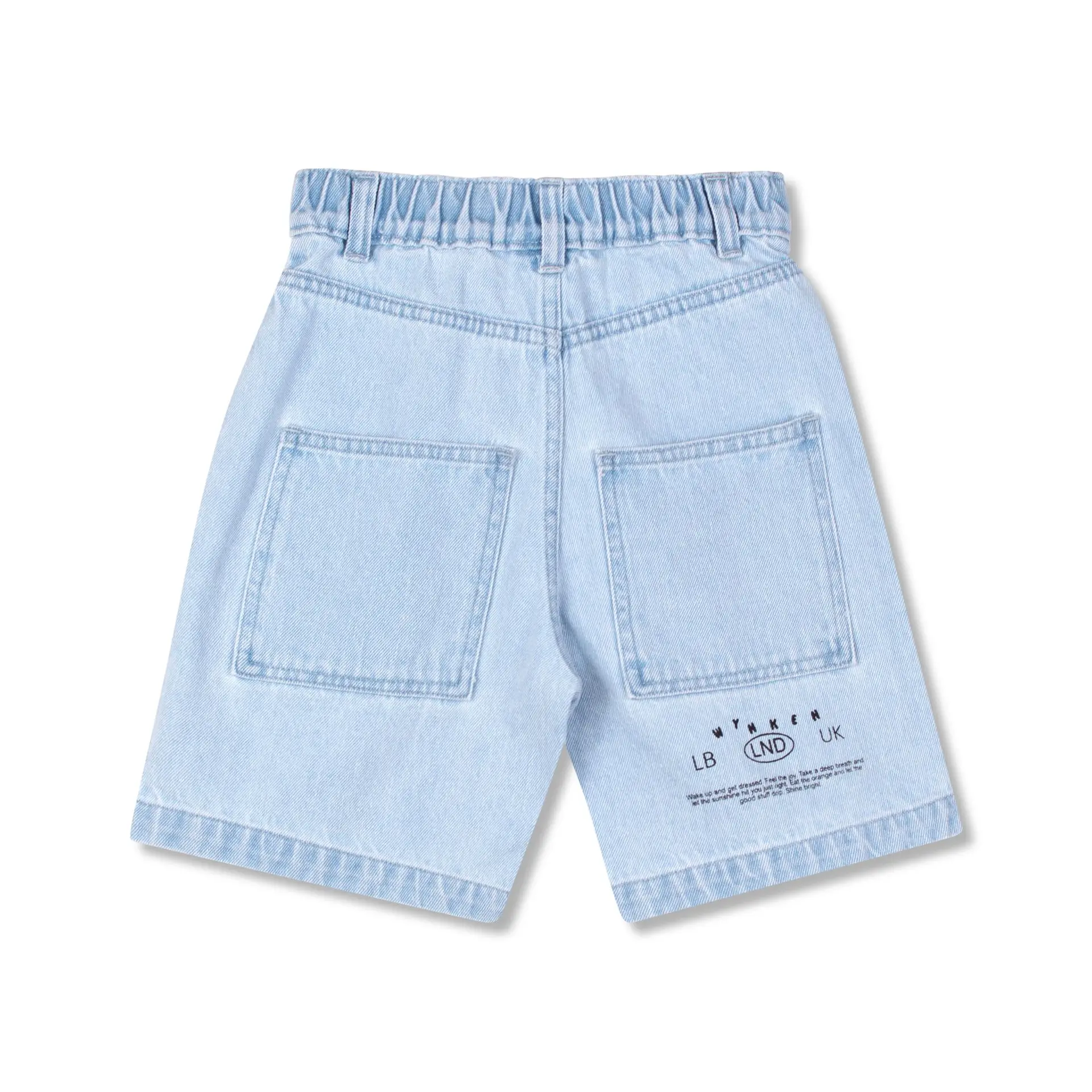 Wynken - kons short - pale bleach denim - 1