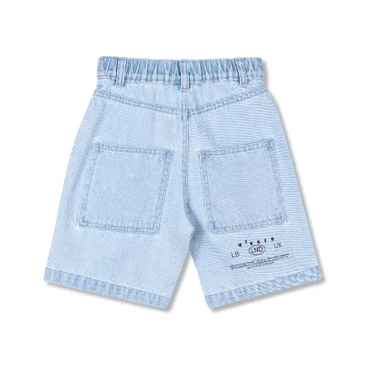 Wynken - kons short - pale bleach denim