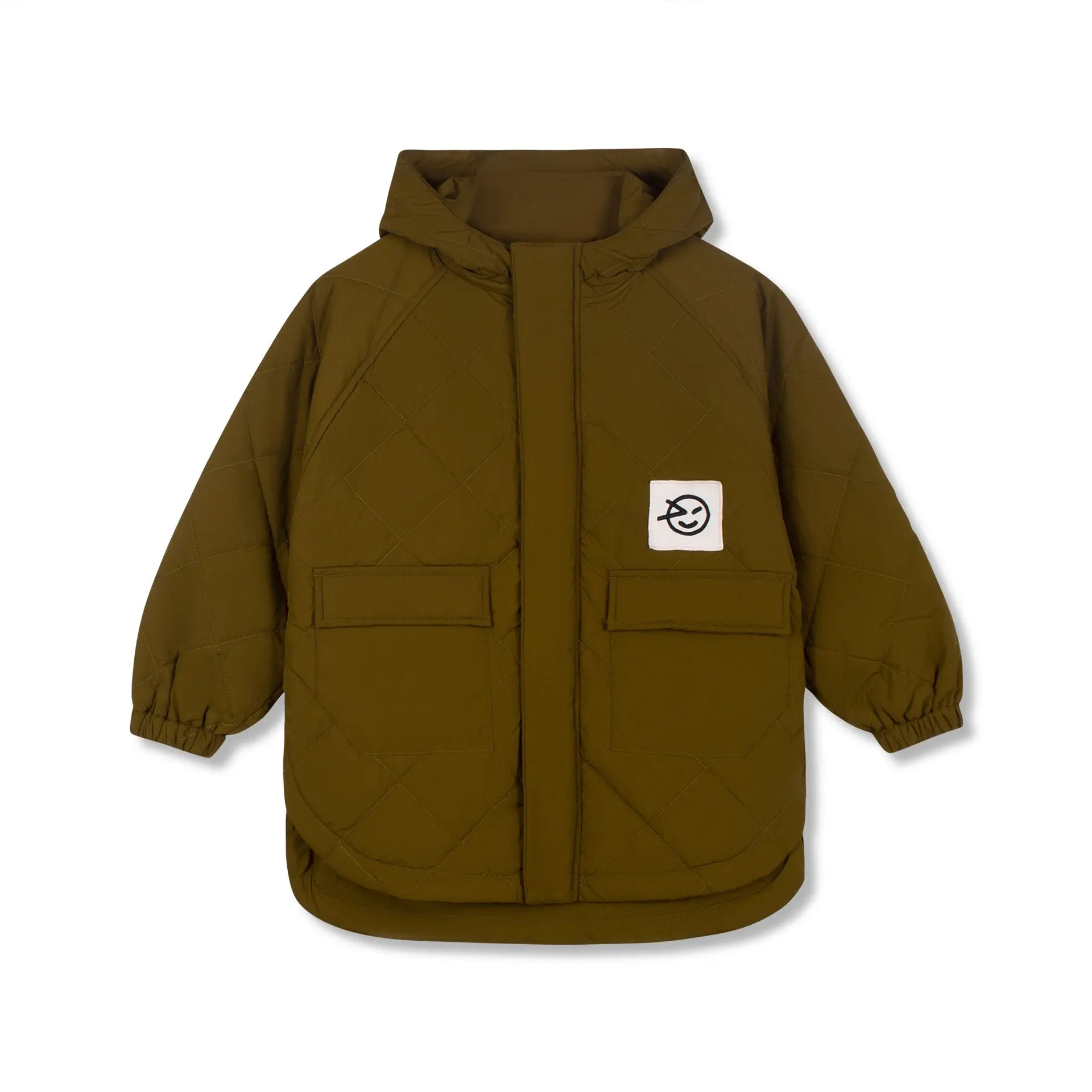 Wynken - padded bon bon jacket - olive - 1