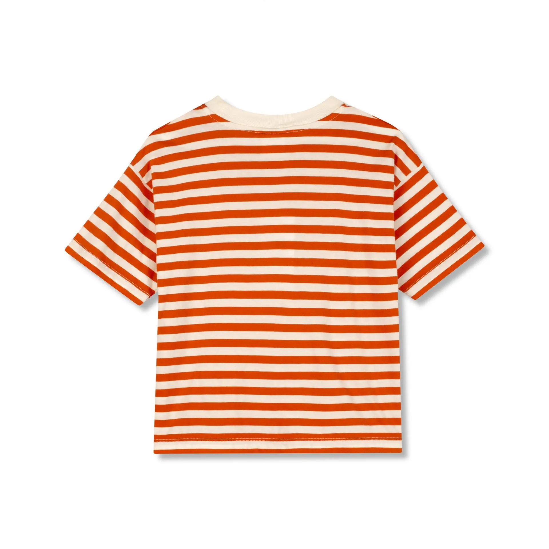 Wynken - stripe cap tee - sunglow / ecru - 2
