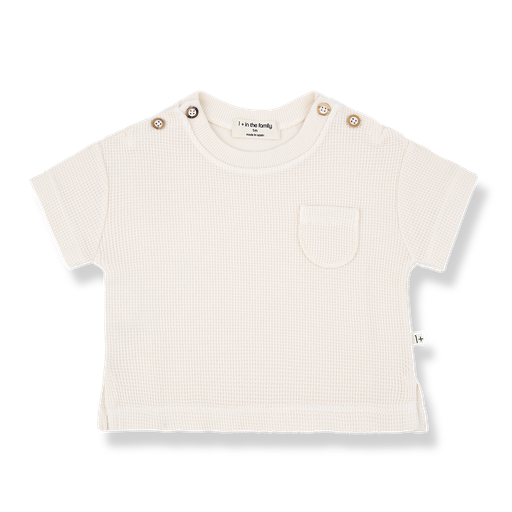 1+ in the family - S.sleeve t-shirt - Ecru