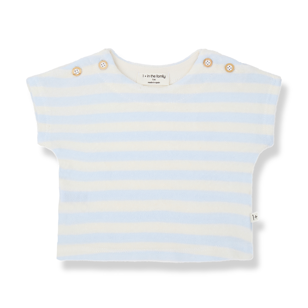 1+ in the family - S.sleeve t-shirt - Misty-blue - 1