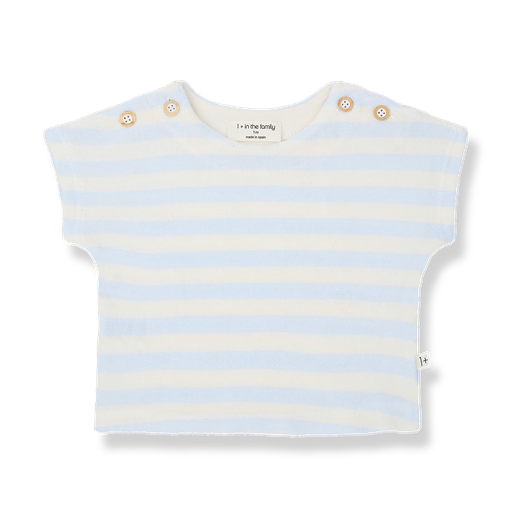 1+ in the family - S.sleeve t-shirt - Misty-blue