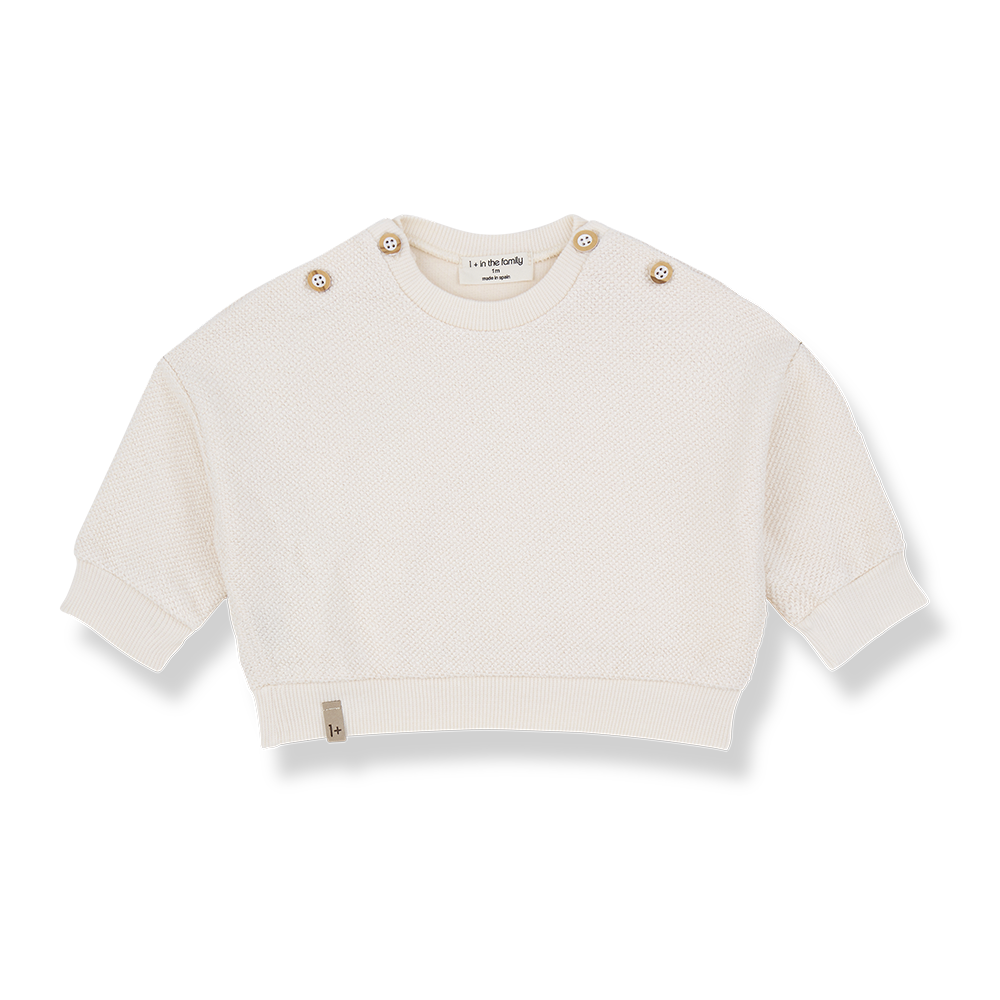 1+ in the family - Sweater - Ecru - 1
