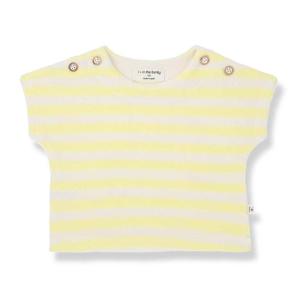 1+ in the family - S.sleeve t-shirt - Pastel-yellow - 1