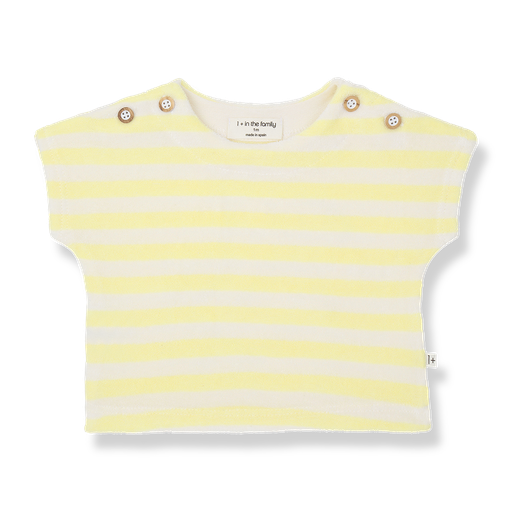 1+ in the family - S.sleeve t-shirt - Pastel-yellow