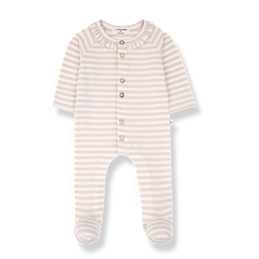 1+ in the family - Jumpsuit w/feet - Blossom