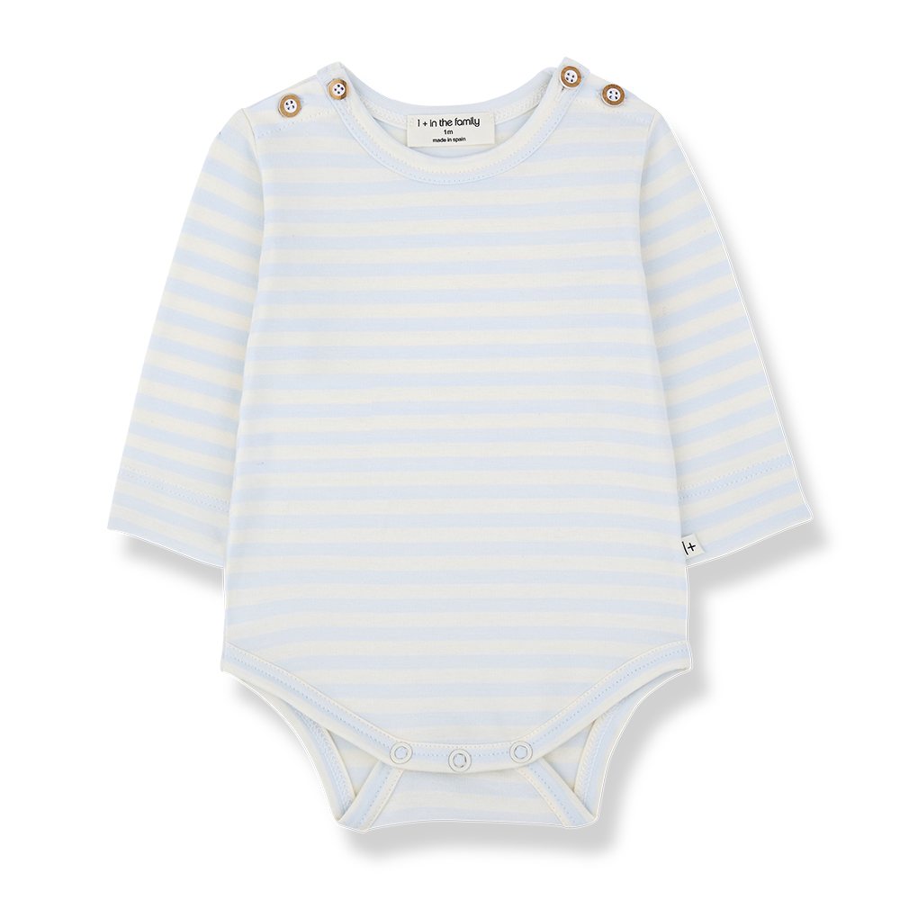 1+ in the family - L.sleeve body - Misty-blue - 1
