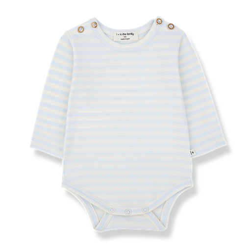 1+ in the family - L.sleeve body - Misty-blue