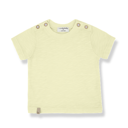 1+ in the family - S.sleeve t-shirt - Pastel-yellow