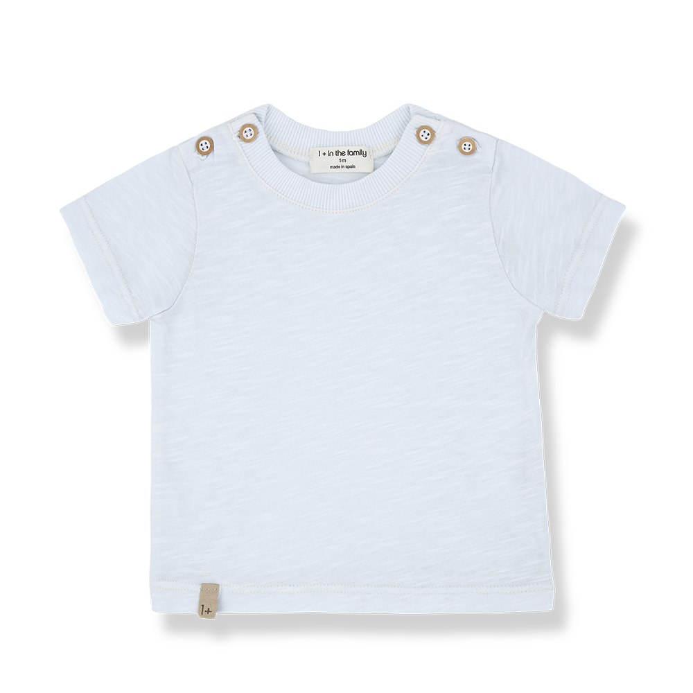 1+ in the family - S.sleeve t-shirt - Misty-blue - 1