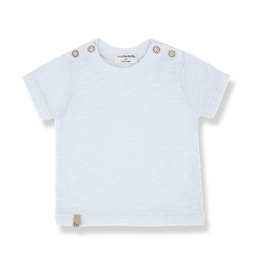 1+ in the family - S.sleeve t-shirt - Misty-blue