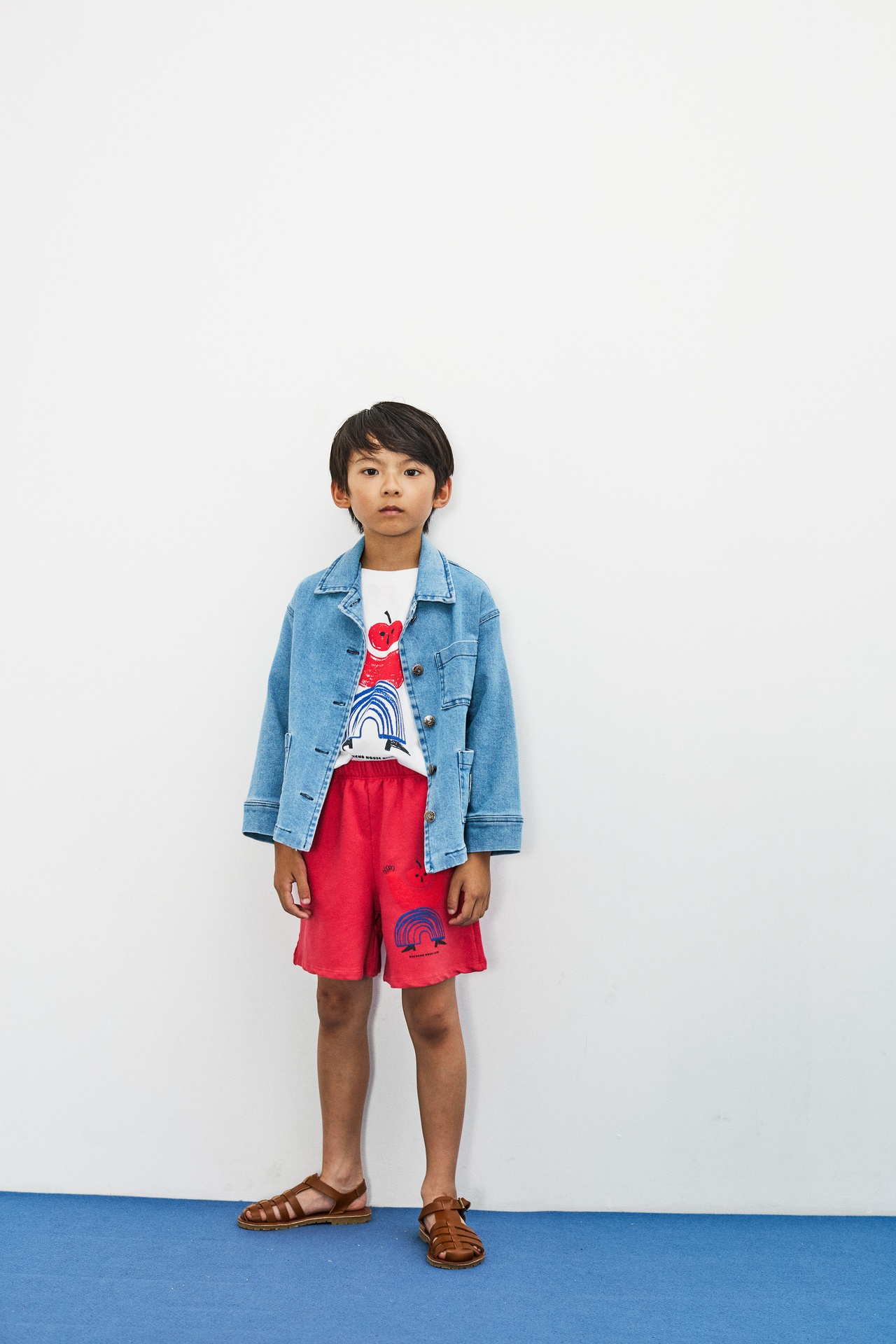 Weekend House Kids - Apple shape t-shirt - White - 2