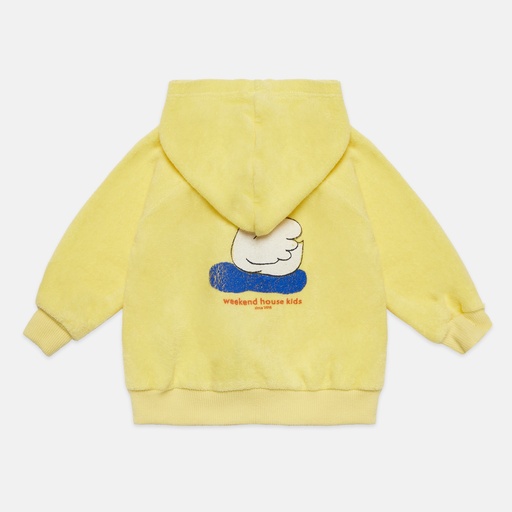 Weekend House Kids - Swan baby hoodie - Soft yellow