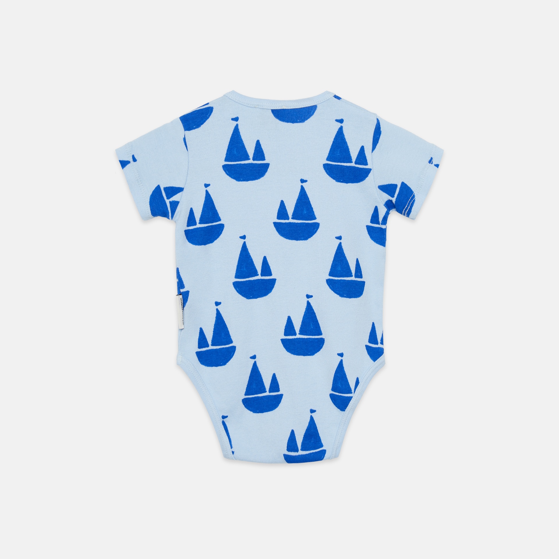 Weekend House Kids - Boat shapes all over baby body - Celeste - 1