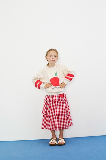 Weekend House Kids - Apple shape sweatshirt - Ecru